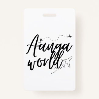 AANGAWORLD  ID BADGE