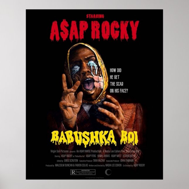 AAP ROCKY - BABUSHKA BOI POSTER (Front)