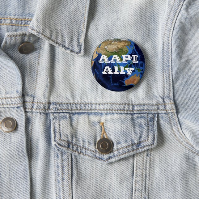 AAPI Ally 6 Cm Round Badge (In Situ)