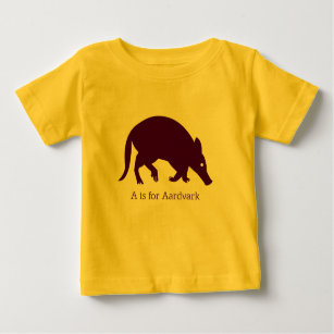 Aardvark Animal Alphabet Baby T-Shirt