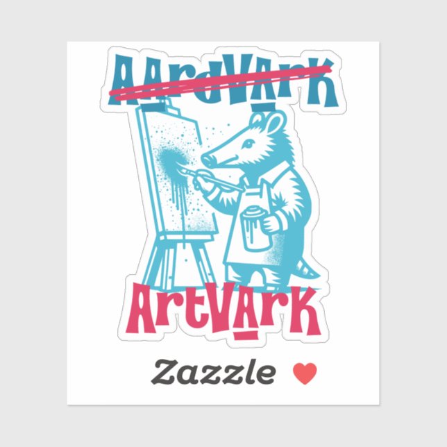 Aardvark Artvark Funny ANIMAL NAMES (Sheet)