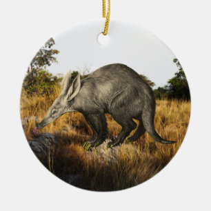 Aardvark Ceramic Tree Decoration
