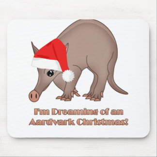 Aardvark Christmas Mouse Mat