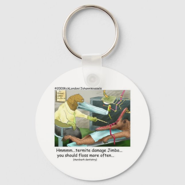 Aardvark Dentistry Funny Gifts & Collectibles Key Ring (Front)