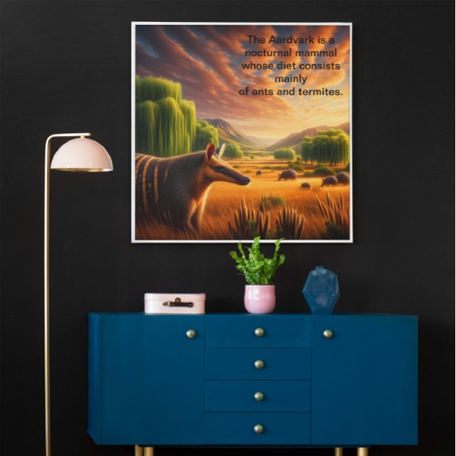 Aardvark in Sunlit Field Poster (Creator Uploaded)