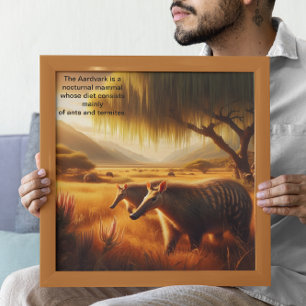 Aardvark Serene Wildlife Harmony Poster