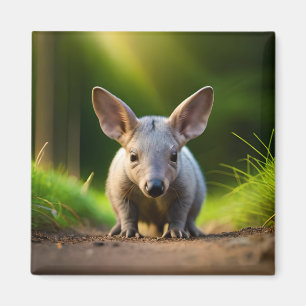 Aardvark's Burrowing Wildlife: African Ant Bear Magnet