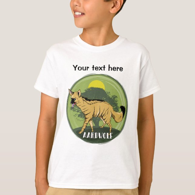 Aardwolf picture T-Shirt (Front)