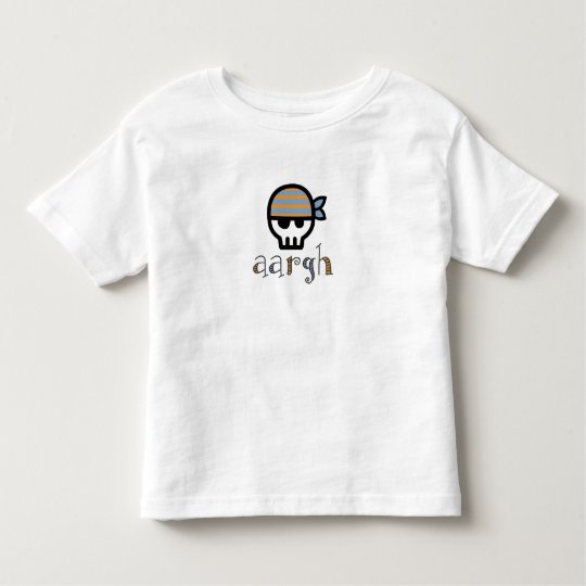 Aargh Boy Pirate Skull Toddler T-Shirt