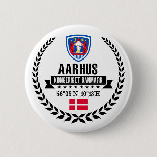 Aarhus 6 Cm Round Badge
