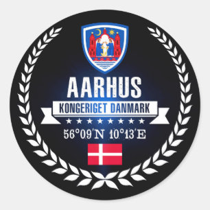 Aarhus Classic Round Sticker