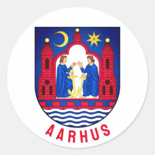 Aarhus coat of arms - DENMARK Classic Round Sticker
