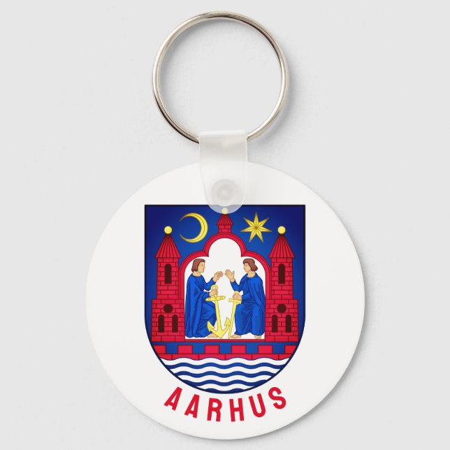 Aarhus coat of arms - DENMARK Key Ring (Front)