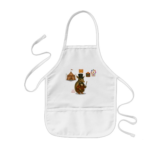 Aaron, aardvark ringmaster kids apron (Front)