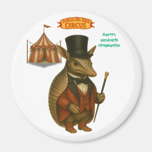 Aaron, aardvark ringmaster magnet