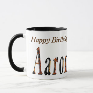 Aaron Boys Name Logo, Mug