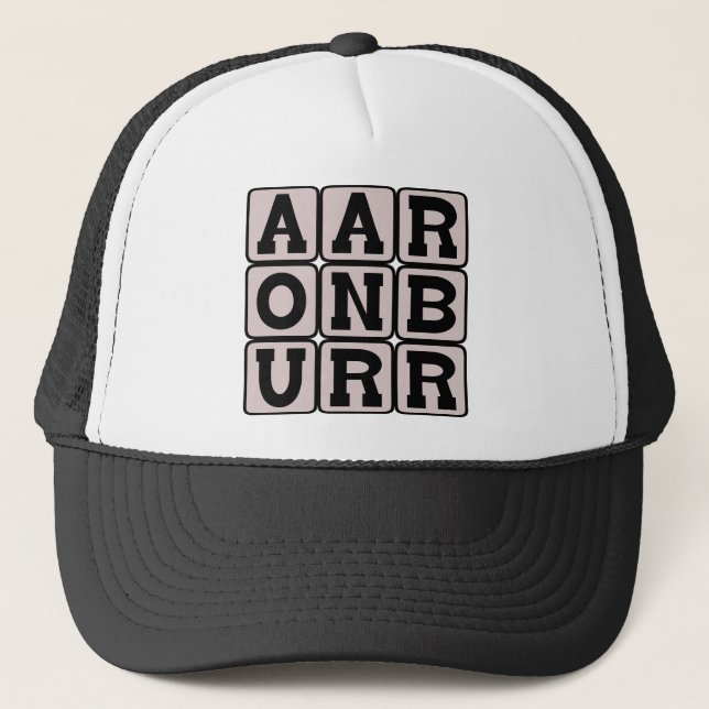 Aaron Burr, Famous Duellist Trucker Hat (Front)