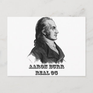 Aaron Burr Original Gangsta Postcard