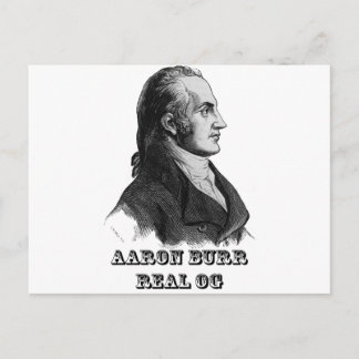 Aaron Burr Original Gangsta Postcard