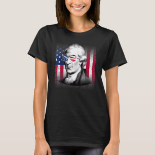 Aaron Burr USA Flag Patriotic American Flag 4th of T-Shirt