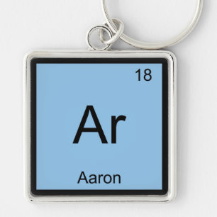 Aaron Chemistry Element Symbol Periodic Table Name Key Ring