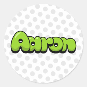 Aaron Classic Round Sticker