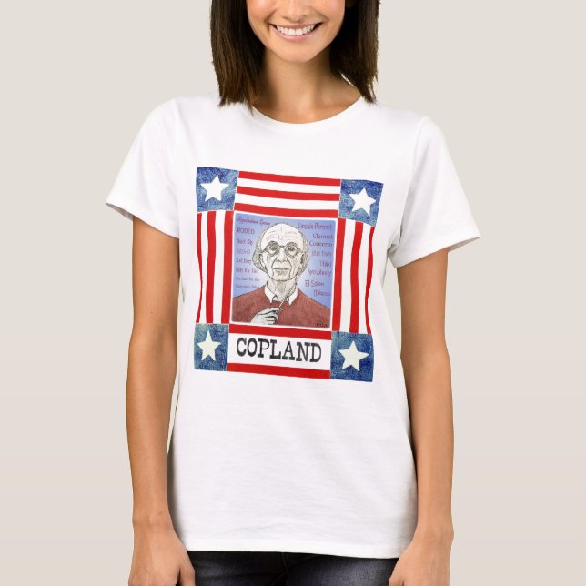 Aaron Copland ladies T-shirt (Front)