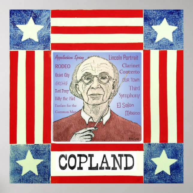 Aaron Copland print (Front)
