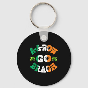Aaron Erin Go Bragh Shamrock St.patrick's Day Key Ring