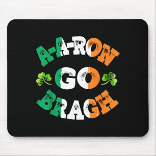 Aaron Erin Go Bragh Shamrock St.patrick's Day  Mouse Mat