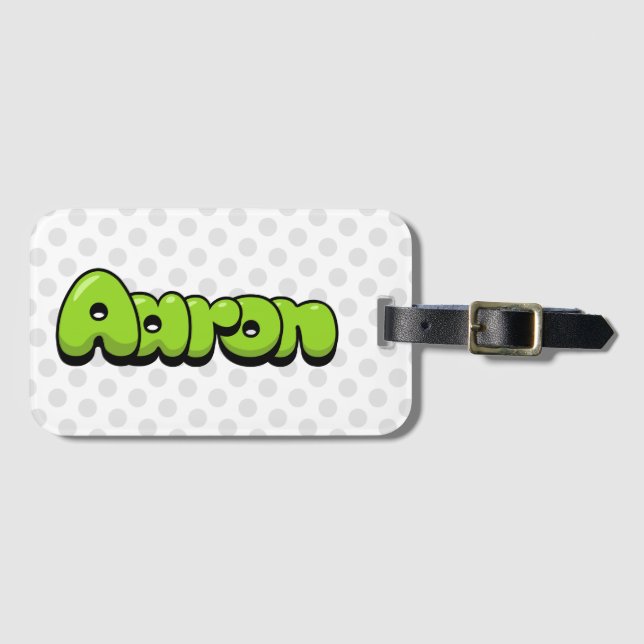 Aaron Luggage Tag (Front Horizontal)