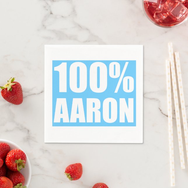 Aaron name napkin (Insitu)