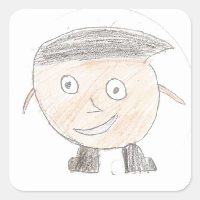 Aaron: Square Sticker (Front)