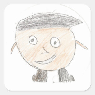 Aaron: Square Sticker