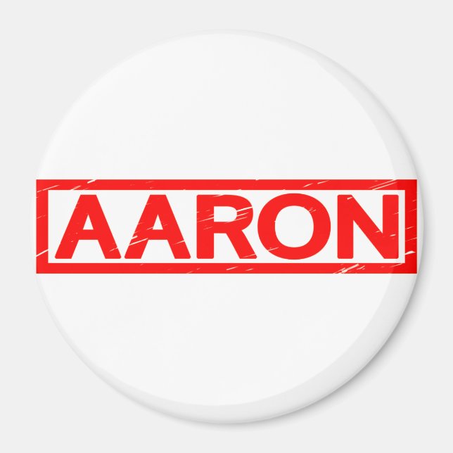 Aaron Stamp Magnet (Front)