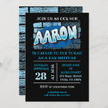 Aaron Your Graffiti Name Brick Wall Bar Mitzvah Invitation<br><div class="desc">Email me at:  Marlalove@hotmail.com with any requests.</div>