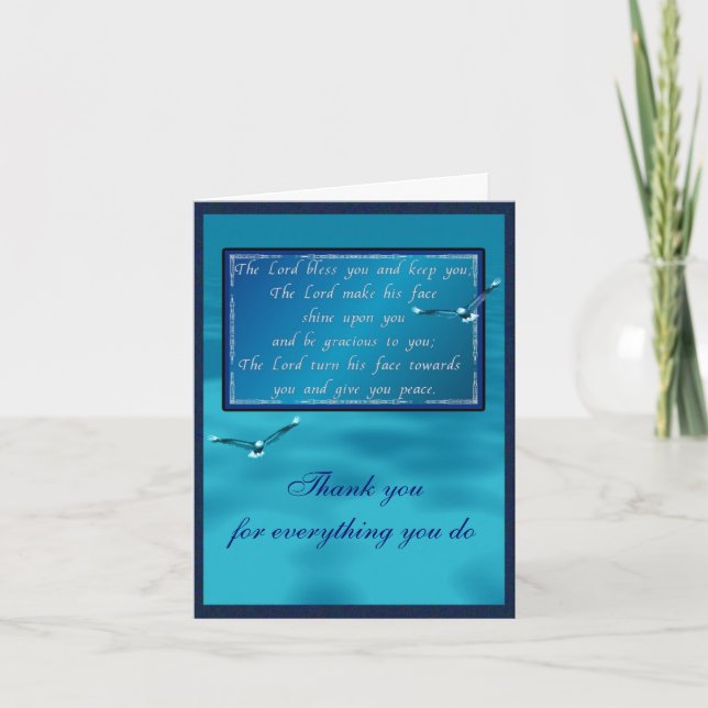 Aaronic blessing card (Front)