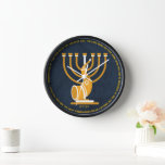 Aaronic Blessing Clock with Shofar & Menorah<br><div class="desc">Lovely Shofar & Menorah Clock Created and crafted by Jaynee's Treasures! This is a beautiful gift for anyone of faith that includes the Aaronic Blessing. A portion of all proceeds go to support Israel. Great gift for Dad,  Mum,  Grandfather,  Grandmother,  Sister,  Brother,  or friend.</div>