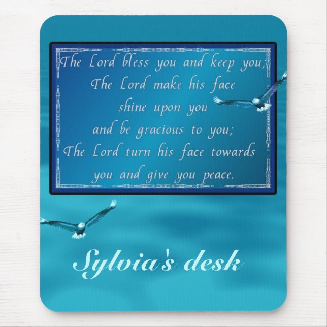 Aaronic blessing mouse mat (Front)