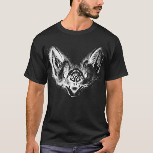 Aart Vampire Bat Negative Black T-Shirt