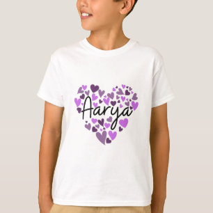 Aarya, purple hearts T-Shirt