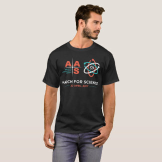 AAS + March for Science; black T-Shirt