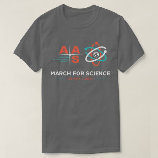 AAS + March for Science; Dark Grey T-Shirt
