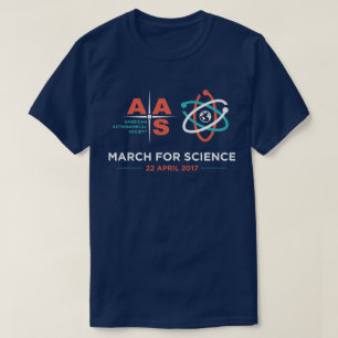 AAS + March for Science; Navy Blue T-Shirt