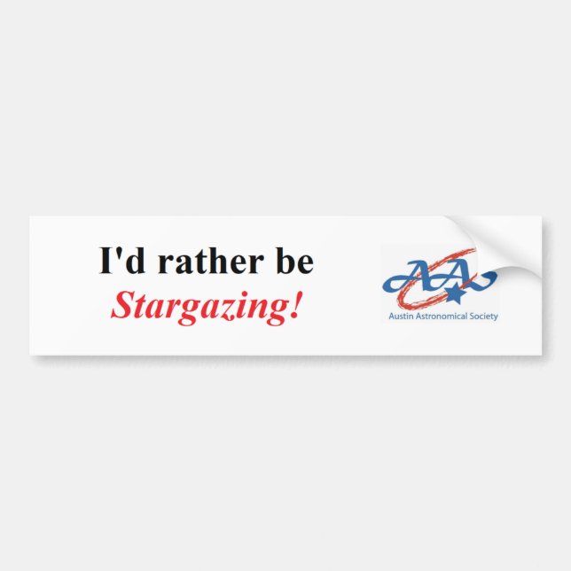 AAS Stargazing Bumper Sticker (Front)