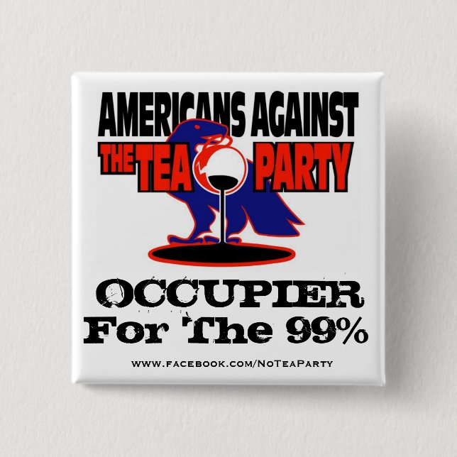 AATTP #OCCUPY 15 CM SQUARE BADGE (Front)