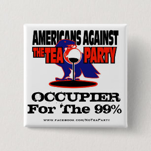 AATTP #OCCUPY 15 CM SQUARE BADGE