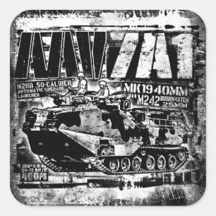 AAV-7A1 Square Sticker Sticker