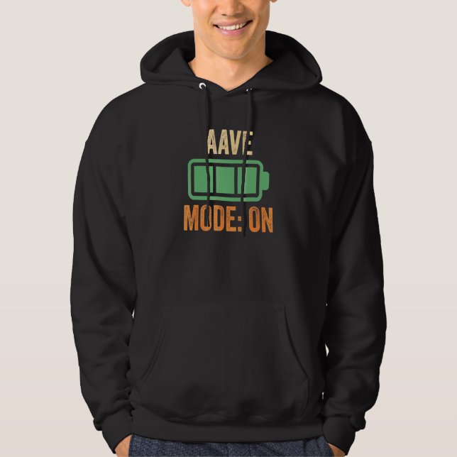 Aave Mode On  Crypto Hoodie (Front)