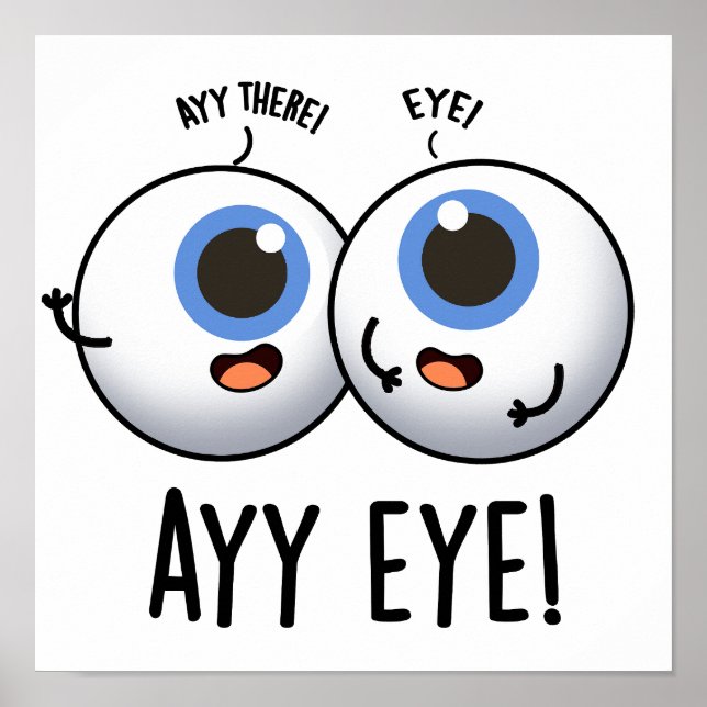 Aay Eye Funny AI Pun  Poster (Front)
